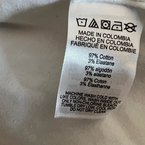 MICHAEL MICHAEL KORS WHITE DENIM SHORT TRUCKER JACKET MEDIUM - Picture 11 of 12